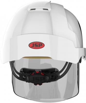Casca de protectie Evo Vistashield, ventilata cu viziera, alb, JSP